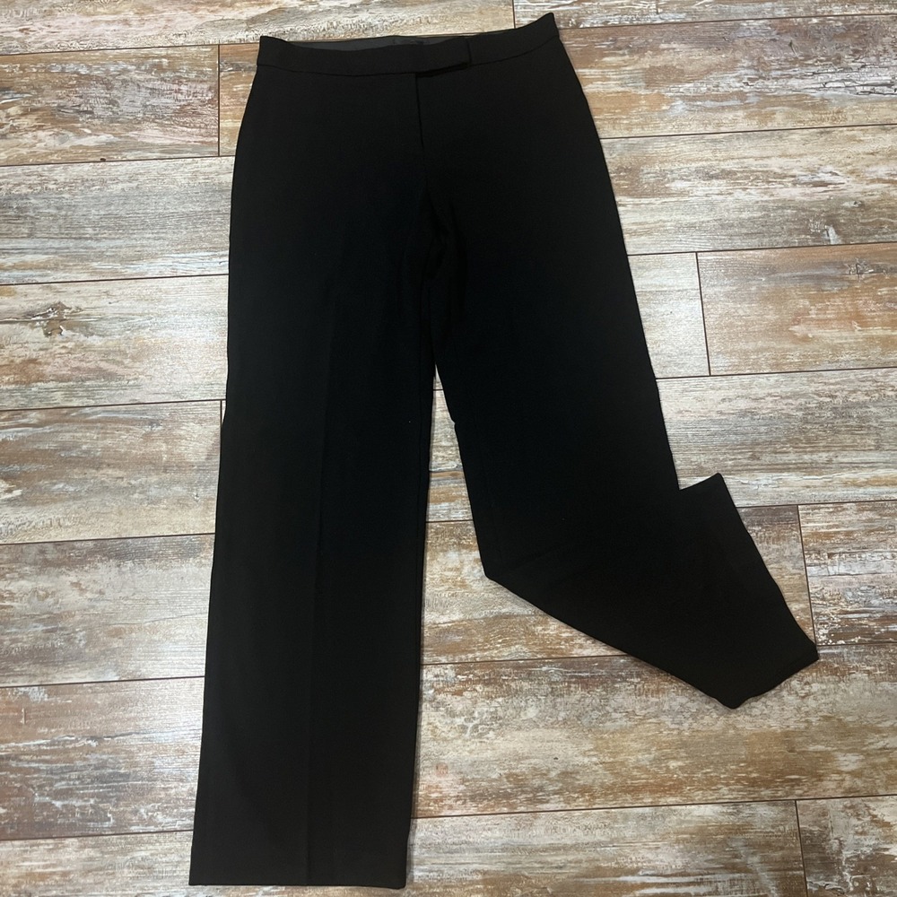 Bebe Womens 8 Black Straight Leg Dress Pants Trousers Career Corporate‎ Academia